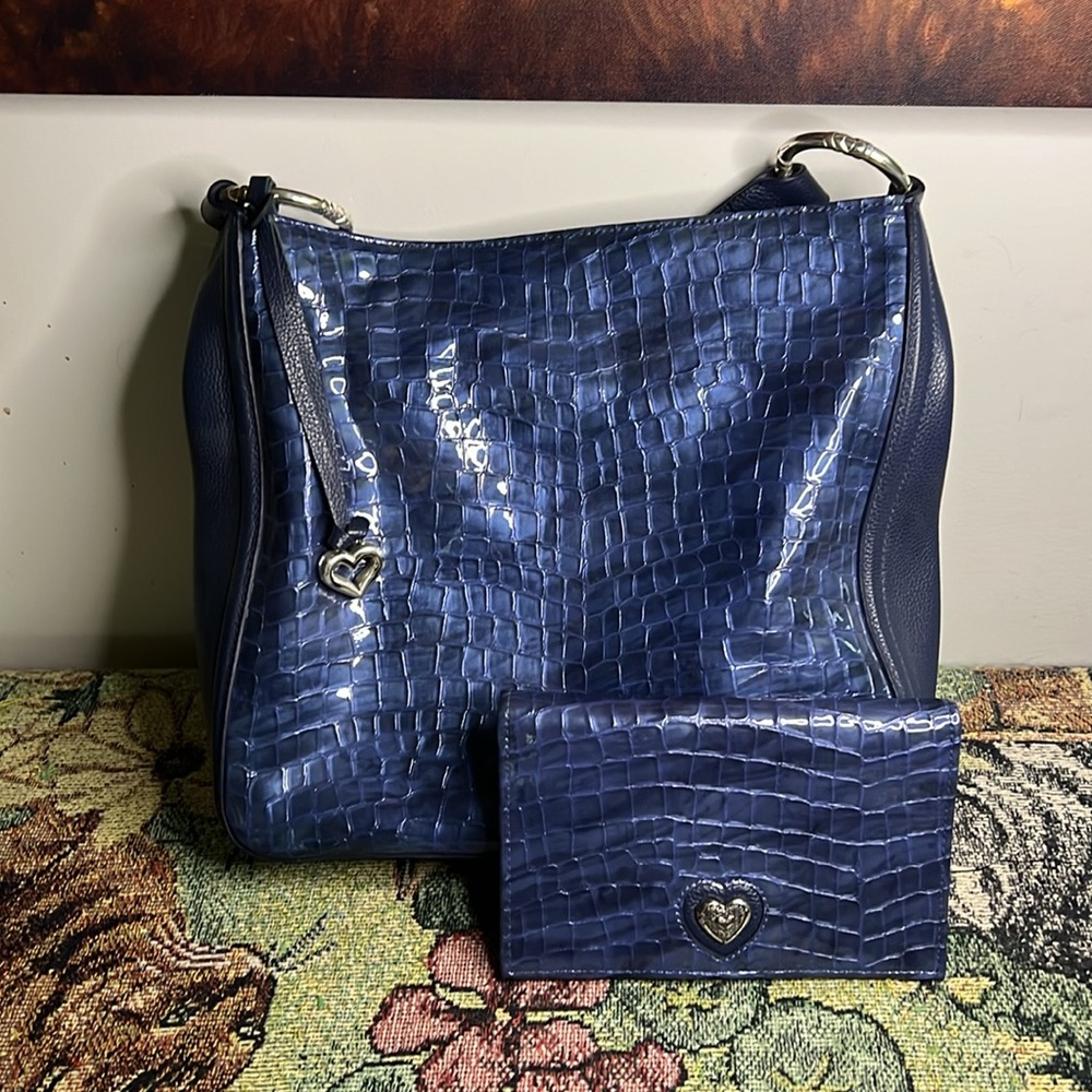 Beautiful Brighton Cher bag in French Blue with matching Wallet